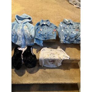 Lot of Disney Girl Clothes - Jackets and Top Size 2T-3T